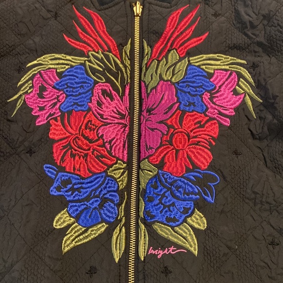 Insight ‘Azula’ Quilted Bomber Jacket Black size Large - Picture 3 of 7